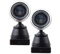 JOYOFREELY Modelo de Luz de Ferrocarril 2piezas 1/87 Semáforo Portátil de Plástico y Metal para Decoración de Maquetas y Escenas de Tren Seguro para Jugar