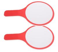JOYOFREELY Paletas de Puntuación Portátiles Tablero Blanco de Rojo para Votación Diseño Borrable y Pack de 2 Piezas para Uso en Aula y Movilidad