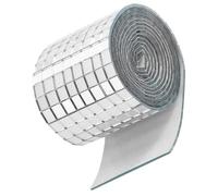 JOYOFREELY Pegatinas Autoadhesivas de Azulejos de Mosaico de Fibra de Vidrio Plata para Bricolaje Creativo Resistencia al Desgaste y Decoración Segura en Cerámicas