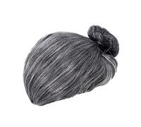 JOYOFREELY Peluca de Abuela para Mujer Halloween, Material Sintético Reutilizable y Cómoda, Accesorio Cosplay Adecuado para Fiestas y Disfraces de Anciana