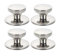 JOYOFREELY Perillas para Tapa de Olla de Acero Inoxidable, Resistentes al Calor, Tamaño Grande, Pack de 4 Unidades, Accesorio Antideslizante para Utensilios de Cocina y Cacerolas