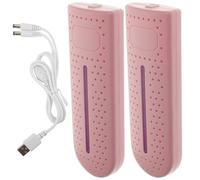 JOYOFREELY Secador de Zapatos Rosa Luz UV y Temporizador, Calentador Seguro de Abs para Calzado y Botas, Adecuado para Uso al Aire Libre y Secado Uniforme