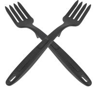 JOYOFREELY Tenedores de Silicona Resistentes al Calor para Cocina, Pack de 2 Unidades Mango Cómodo, Antiadherentes y Multifunción para Pasta y Ensaladas en Cocina y Restaurantes