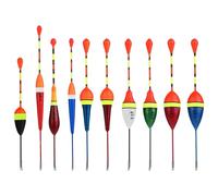 JOYOLA 10 Piezas Flotadores de Pesca Flotadores de Pesca de Espuma Bollas para Pesca Flotador Pesca Mar Boyas Tapón de Bobber Flotadores de Espuma de Plástico para Pesca y Trucha