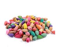 JOYOLA 100 Piezas Conos de Incienso Naturales de Reflujo Multifunción - Olor Tranquilo para Relajarse, Cuerpo, Cerebro, Yoga, Meditación