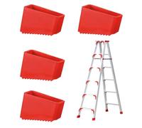 JOYOLA 4 Piezas Pies de Goma Para Escaleras, Tapas de Repuesto Para Escaleras, Tapas Protectoras de Goma Pies de Escalera Antideslizantes Patas de Escalera Piezas Universales para Escaleras