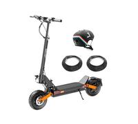 Joyor S-Pro- Patinete eléctrico Todoterreno para Adultos - Alta Autonomía 90 km, Doble Motor 2x500W, Ruedas de 10”, Doble Suspensión, Frenos de Disco Hidráulicos - Homologado DGT + Casco + 2 Cámaras