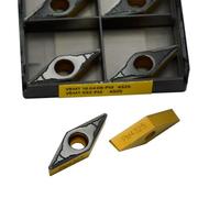 JoyousMall 10 piezas de insertos de torneado de carburo VBMT160408-PM 4325 para acero inoxidable, cuchillas de torno CNC semiacabado con alta resistencia al impacto