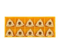 JoyousMall 10 piezas WNMG080404-MA insertos de torneado de carburo para torno CNC, cuchillas semiacabadas con alta resistencia al desgaste para mecanizado de hierro fundido