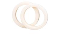 JoyousMall 2 anillos de espuma de esponja para horquilla de bicicleta, sello de aceite para RockShox, 30-40 mm de diámetro interior, limpiador de polvo para horquilla delantera MTB (blanco)