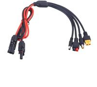 JoyousMall Adaptador de conector de panel solar 4 en 1 para XT60 DC5521 DC7909, 12AWG-18AWG 7A, cable de carga compatible con EcoFlow River para anker GreCELL Power Station