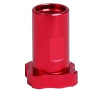 JoyousMall Adaptador de pulverización de acoplamiento rápido de aluminio rojo de 16 x 1.5 a M14 x 1.5 para taza medidora de pintura, compatible con la mayoría de pulverizadores para pistolas