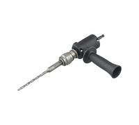 JoyousMall Adaptador de taladro eléctrico a martillo cabezal de conversión con mango antideslizante, accesorio de destornillador de impacto de metal para perforación de pared, incluye broca