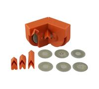 JoyousMall Afilador de brocas eléctrico con 3 soportes, rueda de molienda de doble cara para brocas helicoidales de 2 a 16 mm, tijeras y cuchillos de cocina, color naranja