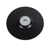 JoyousMall Almohadilla de respaldo, disco de fibra de 100 mm, rosca M10 con tuerca de bloqueo para amoladora
