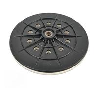 JoyousMall Almohadilla de respaldo para lijadora de paneles de yeso de 215 mm con rosca de 6 mm, disco de lijado de 10 agujeros para lijadoras sin polvo y para lijadoras de cables Porter, color negro