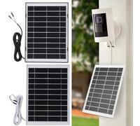 JoyousMall Cámara de seguridad solar para cargador, 10 W en forma de U para timbre de video Ring 4 3, funciona con energía solar para cargador para timbre Ring Doorbell 4 3 Plus