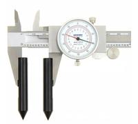 JoyousMall Centerline - Aguja de calibre para calibradores de 4, 6, 8 pulgadas, sonda de aleación de acero de 0.4 pulgadas de diámetro, herramienta de medición de distancia de agujeros anodizada negra