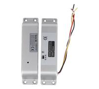 JoyousMall Cerradura eléctrica de perno con retardo ajustable de 0-3-6 segundos, control de acceso CC 12V-24V, cerradura de mortaja a prueba de fallos, aleación de aluminio y acero inoxidable para