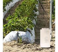 JoyousMall Contenedor de compostaje de granjas de gusanos en el suelo, filtro de drenaje de granja de PVC perforado para estanque de peces, accesorios de drenaje inferior