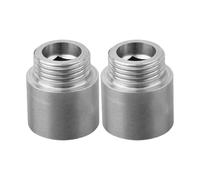 JoyousMall Extensión de cabezal de ducha, extensor G1/2 macho a hembra, conector de brazo ajustable de acero inoxidable 304 para baño, paquete de 2