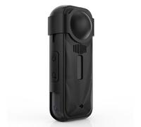 JoyousMall Funda de silicona a prueba de golpes para Insta360 para x5 con tapa de lente antiarañazos, piel protectora ligera, color negro