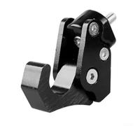 JoyousMall Gancho de aluminio para casco de motocicleta, soporte de montaje para almacenamiento de scooter, bicicleta, color negro