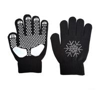 JoyousMall Guantes cálidos de invierno antideslizantes para pantalla táctil de algodón y elastano para esquí, snowboard, correr, S, M, L