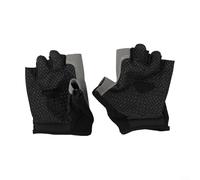 JoyousMall Guantes de ciclismo de verano con tela de malla transpirable, diseño de medio dedo para mayor comodidad y mitigación de golpes (XL negro)