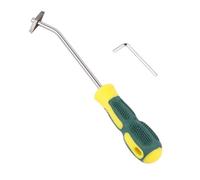 JoyousMall Herramienta de eliminación de lechada, raspador de calafateo de acero inoxidable con mango antideslizante para limpiador de lechada de azulejos, removedor de costuras profesional de 22 cm