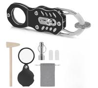 JoyousMall Kit de comprobador de monedas con calibradores, autenticador portátil dorado y plateado para monedas de 1/10 a 10 onzas, herramienta de verificación de metal de acero inoxidable