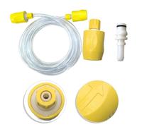 JoyousMall Kit de conectores de manguera de repuesto para Kärcher para limpiador de vapor puzzi 8/1 10/1, incluye conector amarillo, boquilla y manguera de agua de 2,5 m, parte 4.446-023.0