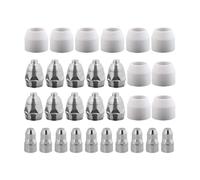 JoyousMall Kit de consumibles de cortador de plasma, para antorcha p80, piezas de repuesto para Amico APC-70HF, juego de vasos de punta de boquilla de electrodo