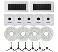 JoyousMall Kit de filtro de repuesto, paños de fregona, bolsas de polvo y cepillos laterales para Ecovacs para deebot N30 para omni y N30 Pro para aspiradora omni Robot, 2 filtros, 4 fregonas, 5