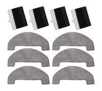 JoyousMall Kit de filtro y paño de repuesto para robot aspirador Mova E20/E20 Plus, 4 filtros + 6 almohadillas de fregona, accesorios de instalación para pelo de mascotas