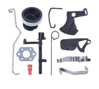 JoyousMall Kit de juntas de resorte de barra de estrangulador de enclavamiento del acelerador para motosierras Stihl MS180, MS170, 018 y 017, juego de repuesto OEM de 10 piezas (plástico + metal)