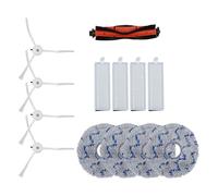JoyousMall Kit de paño de repuesto para robot aspirador IMOU RV2, 4 filtros, 4 trapeadores, 4 fregonas, 4 cepillos laterales, accesorios de piezas
