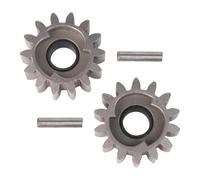 JoyousMall Kit de piñón de accionamiento de 14 dientes con 2 pines para cortacésped, piezas de repuesto de metal R+L compatibles con Brast, Daye, Güde, Hecht, para rotenbach