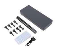 JoyousMall Lijadora eléctrica de 5400 RPM con 8 puntas de nailon, grano 7 180-1200 para pulido, recargable para mini amoladora para modelos de impresión 3D