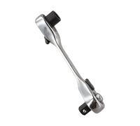 JoyousMall Llave de trinquete de 1/4 pulgadas, soporte de puntas de destornillador de metal con agarre de goma antideslizante, destornillador compacto de reparación multiherramienta para uso doméstico