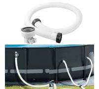 JoyousMall Manguera de piscina sobre el suelo de 59 x 1.5 pulgadas con adaptador tipo B, manguera flexible resistente a la intemperie y al agua salada para sistemas de filtro de hasta 1500 GPH