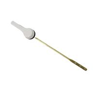 JoyousMall Manija de descarga de inodoro de montaje frontal, repuesto de palanca de tanque de inodoro, válvula de descarga de latón ajustable de aleación de zinc dorada para baño