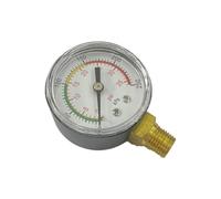 JoyousMall Medidor de presión de filtro de arena 0-35 PSI, medidor de presión de piscina de montaje inferior, metal, para piscina, tanque de arena, spa,