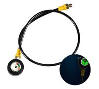 JoyousMall Medidor de presión de tanque de buceo con esfera luminosa, rosca M10x1, acero inoxidable y plástico, equipo de probador de alta resistencia a la tracción para submarino