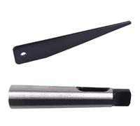 JoyousMall MT1 a MT2 para adaptador cónico morse, manga reductora con deriva de expulsión, acero 45# templado para fresado de brocas, alto 0,015 mm