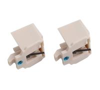 JoyousMall Paquete de 2 lápices capacitivos de repuesto ATN3600L para tocadiscos Audio-Technica, compatible con AT-LP60, AT-LP60X, AT-LP60XBT, AT-LP2D, aguja de fibra de carbono