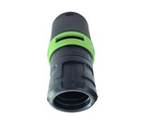 JoyousMall Para manguito de conexión D 27 DM-AS/CT, adaptador de bloqueo verde para aspiradora de manguera segura, accesorio de extractor de polvo de metal de plástico