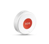 JoyousMall Para zigbee SOS Botón para Tuya para vida inteligente, interruptor de pánico inalámbrico para ancianos y niños, ayuda de alarma de baja potencia requiere concentrador, color blanco