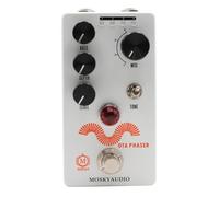 JoyousMall Pedal Phaser de guitarra eléctrica, cambio de fase de derivación real con perilla de 4 modos, pedal de efectos de guitarra para control de nivel de profundidad de frecuencia