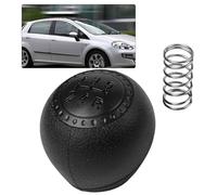 JoyousMall Pomo de palanca de cambios de 5 velocidades con resorte de retorno para Fiat Punto 188 1999-2012, repuesto de palanca de cambios de metal de plástico